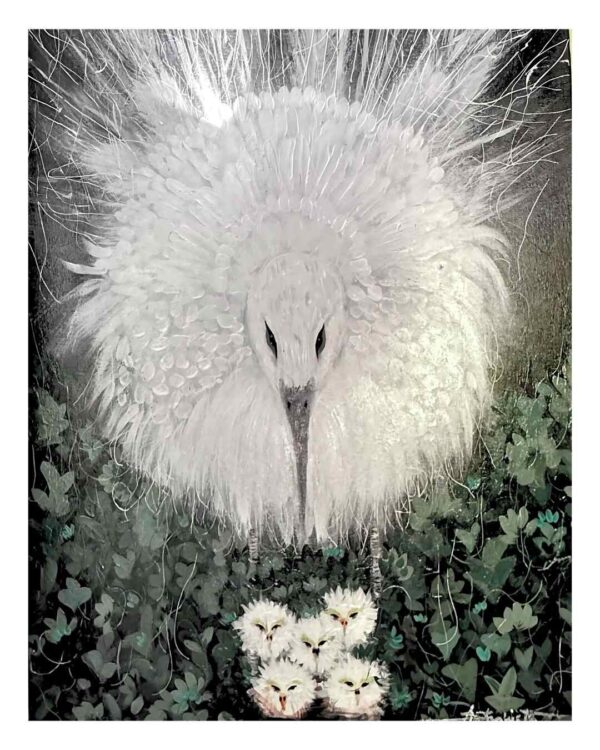 She Waits with Her Wings Open(Region: Sub-Saharan Africa — across lakes, rivers, and estuaries from the Nile to the Okavango)
